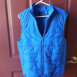 Chaps Lightweight Packable Royal Blue Quilted Vest